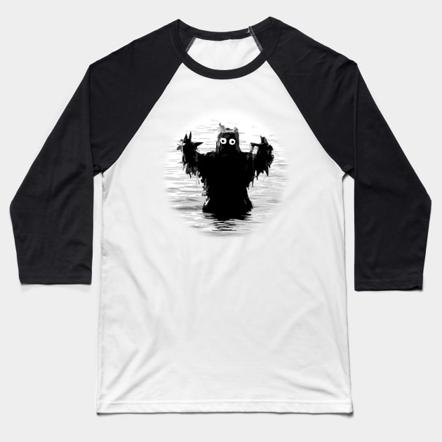 The Monster of Phantom Lake Emerges! Baseball T-Shirt by SaintEuphoria